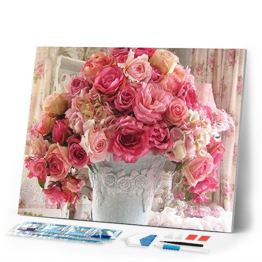 Diamond Painting | Diamond Painting - Big Bouquet of Roses | Diamond Painting Flowers flowers | FiguredArt