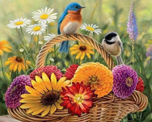 Load image into Gallery viewer, Diamond Painting | Diamond Painting - Flowers and Birds on the basket | animals Diamond Painting Animals | FiguredArt