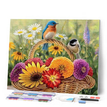 Load image into Gallery viewer, Diamond Painting - Flowers and Birds on the basket