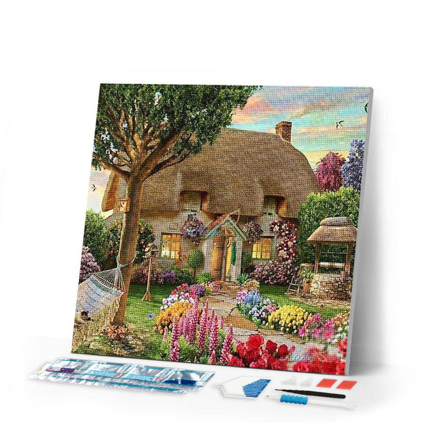 Diamond Painting | Diamond Painting - Family home | Diamond Painting Landscapes landscapes | FiguredArt