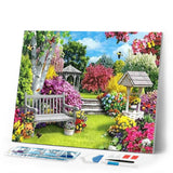 Diamond Painting | Diamond Painting - Nice Garden | Diamond Painting Landscapes landscapes | FiguredArt