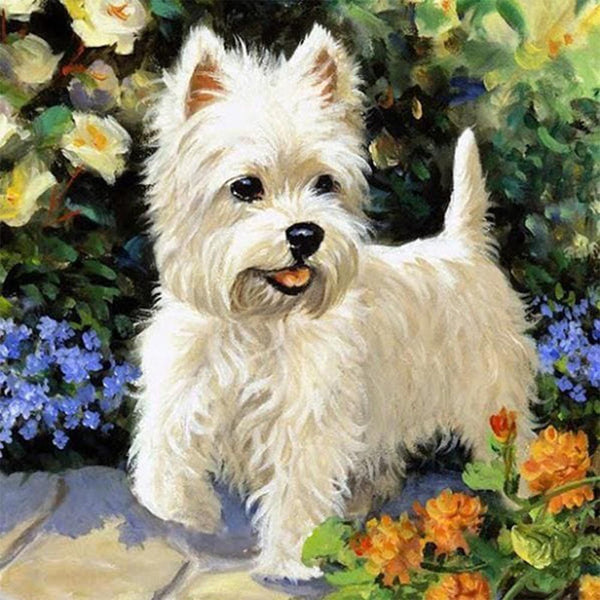 Diamond Painting - Dog Westie