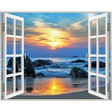 Load image into Gallery viewer, Diamond Painting - Sea View Window