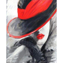 Load image into Gallery viewer, Diamond Painting - Woman in Red Hat