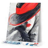 Diamond Painting | Diamond Painting - Woman in Red Hat | Diamond Painting Romance romance | FiguredArt