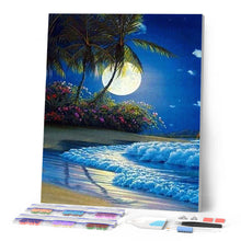 Load image into Gallery viewer, Diamond Painting - Full beachfront Moon