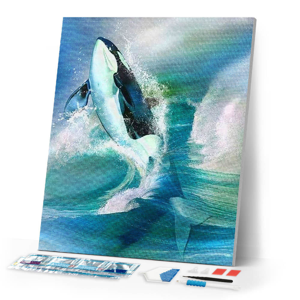 Diamond Painting | Diamond Painting - Orca | animals Diamond Painting Animals | FiguredArt