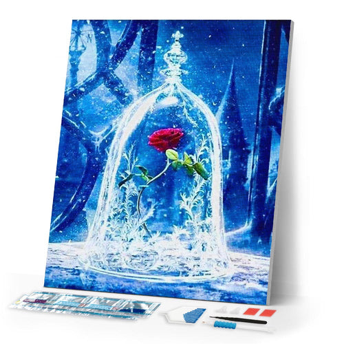 Diamond Painting | Diamond Painting - Enchanted Rose | Diamond Painting Flowers Diamond Painting Movies flowers movies | FiguredArt