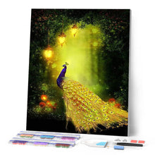Load image into Gallery viewer, Diamond Painting - Peacock and light