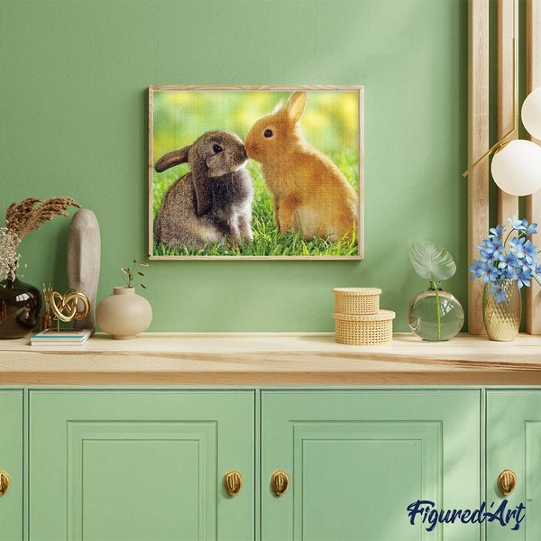 Diamond Painting - Rabbits Couple