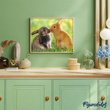 Load image into Gallery viewer, Diamond Painting - Rabbits Couple