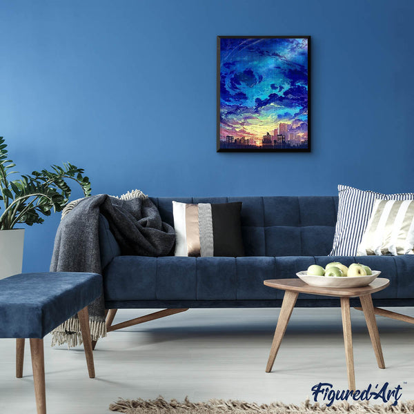 Diamond Painting - City and Big Sky
