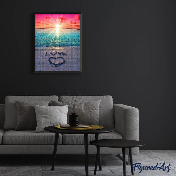 Diamond Painting - Love on the sand
