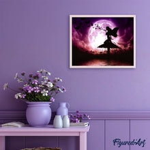 Load image into Gallery viewer, Diamond Painting - Fairy and Full Moon