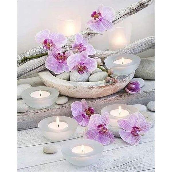 Diamond Painting - Flowers and candles