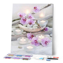 Load image into Gallery viewer, Diamond Painting - Flowers and candles