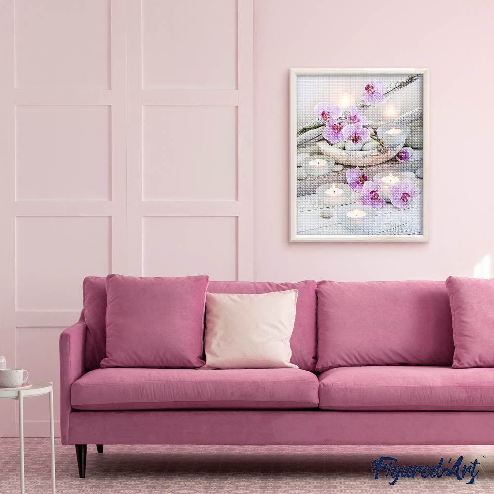 Diamond Painting - Flowers and candles