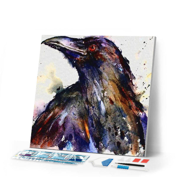 Diamond Painting | Diamond Painting - Crow | animals Diamond Painting Animals | FiguredArt