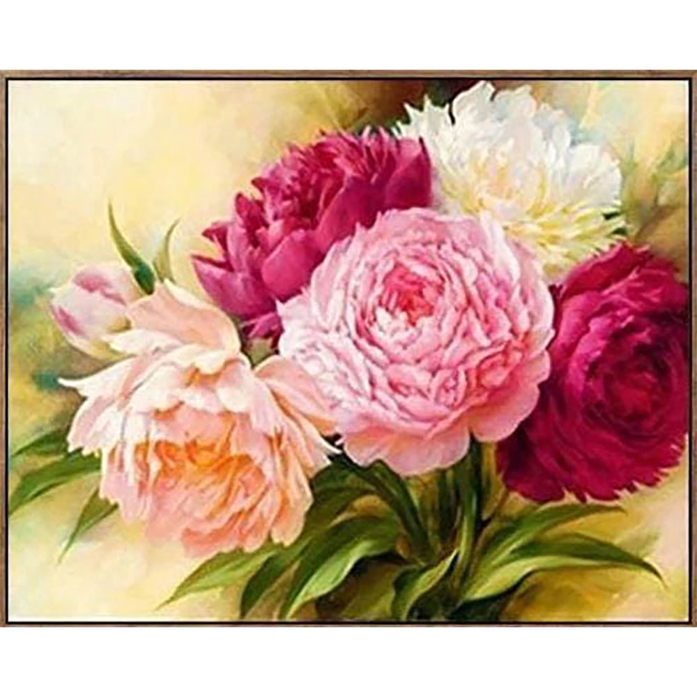 Diamond Painting - Flowers shades of pink