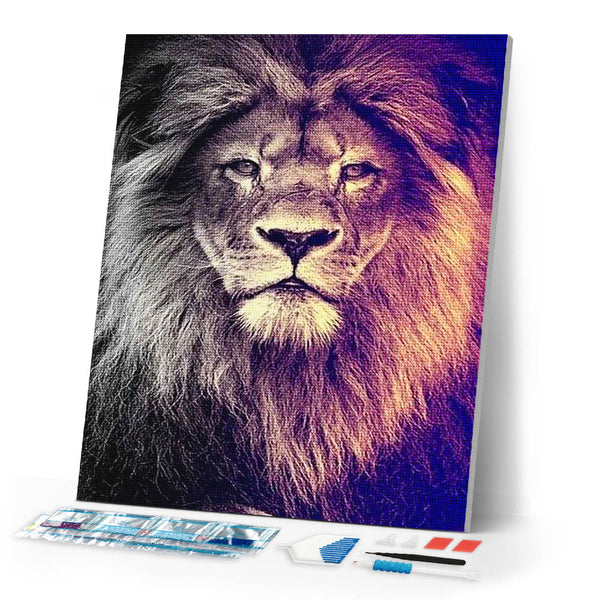 Diamond Painting | Diamond Painting - Grand Lion Portrait | animals Diamond Painting Animals lions | FiguredArt
