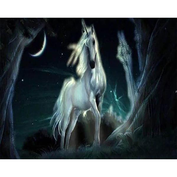 Diamond Painting - Unicorn in the dark