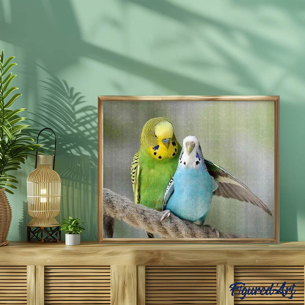 Diamond Painting - Parakeets