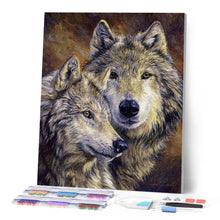 Load image into Gallery viewer, Diamond Painting - Wolves Portrait