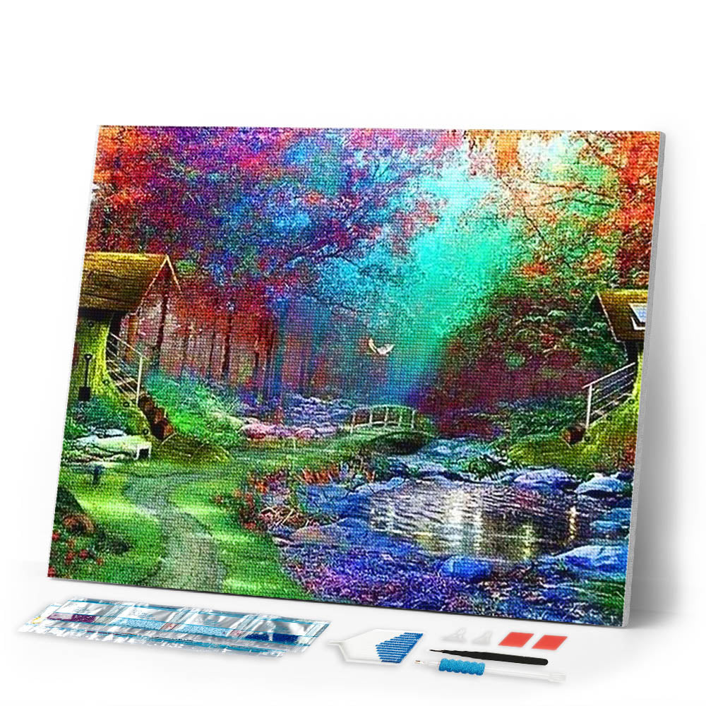 Diamond Painting | Diamond Painting - Relaxing Garden | Diamond Painting Landscapes landscapes | FiguredArt