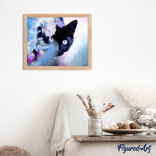 Load image into Gallery viewer, Diamond Painting - Cat and Flower