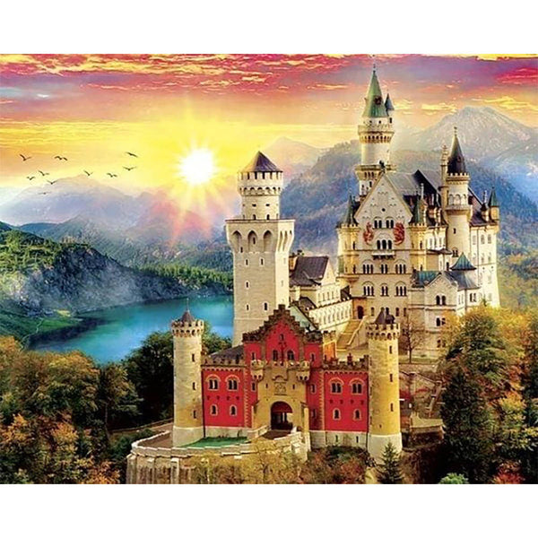 Diamond Painting - Castle in the Mountain