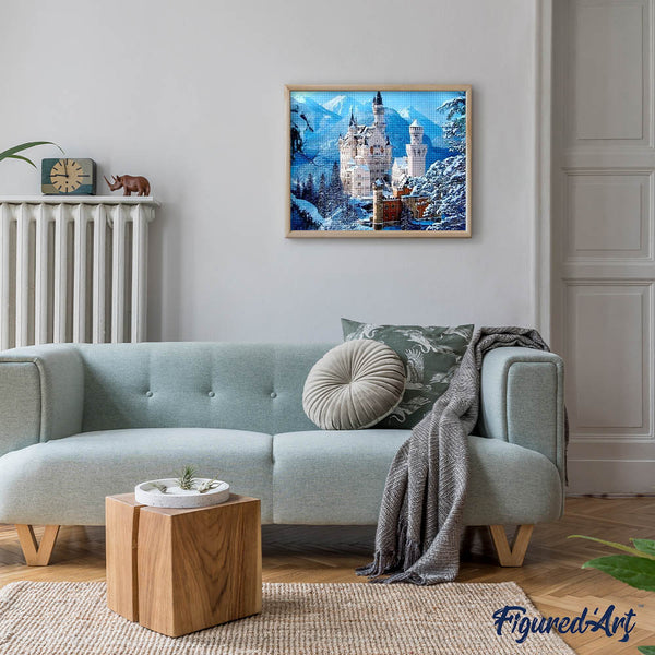 Diamond Painting - Castle in Snowy Mountain
