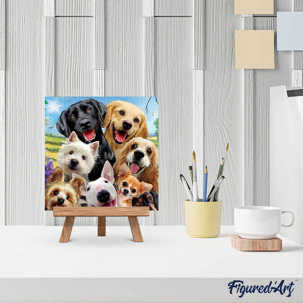 Diamond Painting - Friendly Dogs