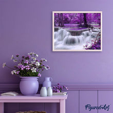 Load image into Gallery viewer, Diamond Painting - Purple Waterfall
