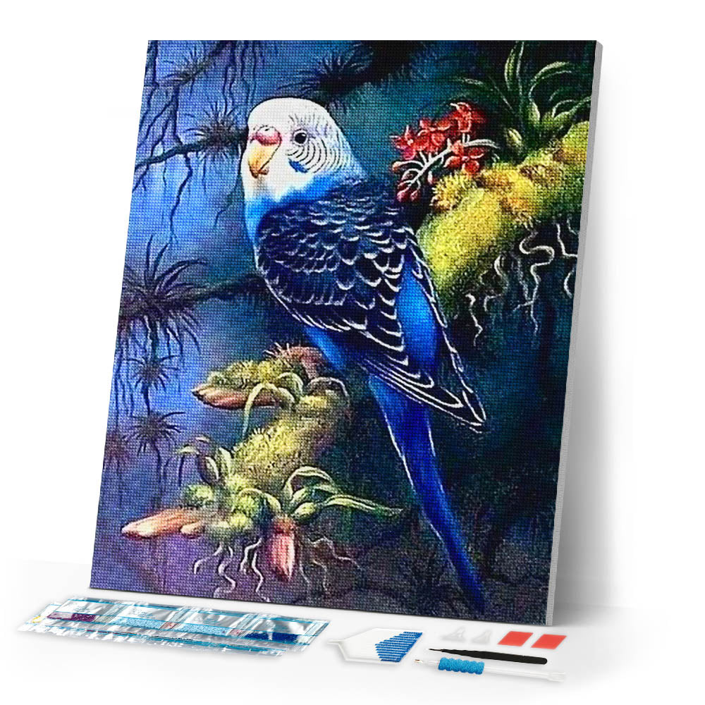 Diamond Painting | Diamond Painting - Large Parakeet | animals Diamond Painting Animals | FiguredArt