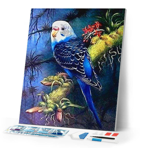 Diamond Painting | Diamond Painting - Large Parakeet | animals Diamond Painting Animals | FiguredArt