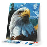 Diamond Painting | Diamond Painting - Eagle and Mountain | animals Diamond Painting Animals eagles mountains | FiguredArt
