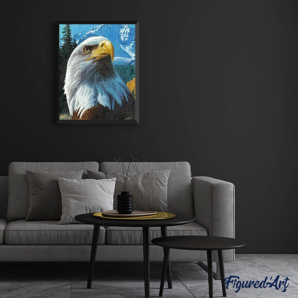Diamond Painting - Eagle and Mountain