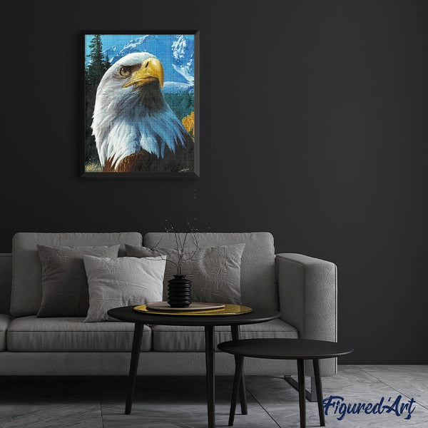 Diamond Painting - Eagle and Mountain