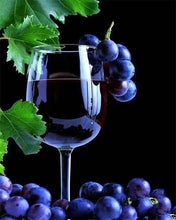 Load image into Gallery viewer, Diamond Painting | Diamond Painting - Bunch of grapes and wine | Diamond Painting kitchen kitchen | FiguredArt