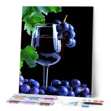 Load image into Gallery viewer, Diamond Painting - Bunch of grapes and wine
