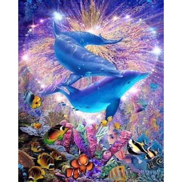 Diamond Painting - Dolphins