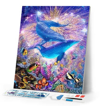 Load image into Gallery viewer, Diamond Painting | Diamond Painting - Dolphins | animals Diamond Painting Animals dolphins | FiguredArt