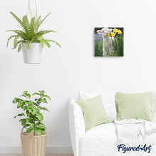 Load image into Gallery viewer, Diamond Painting - Sheep and Flowers