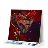 Diamond Painting | Diamond Painting - Mask | Diamond Painting Romance romance | FiguredArt