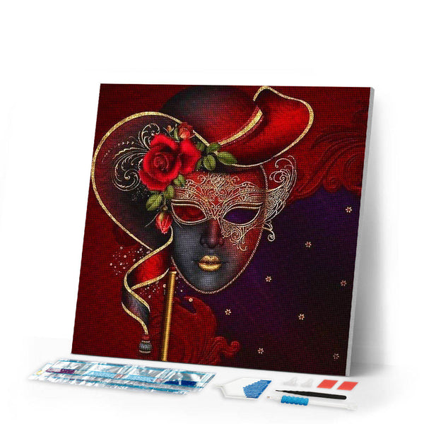 Diamond Painting | Diamond Painting - Mask | Diamond Painting Romance romance | FiguredArt