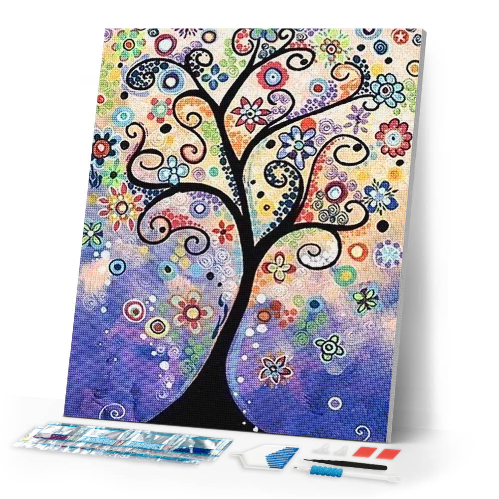 Diamond Painting | Diamond Painting - Tree of Life Design | Diamond Painting Romance romance trees | FiguredArt