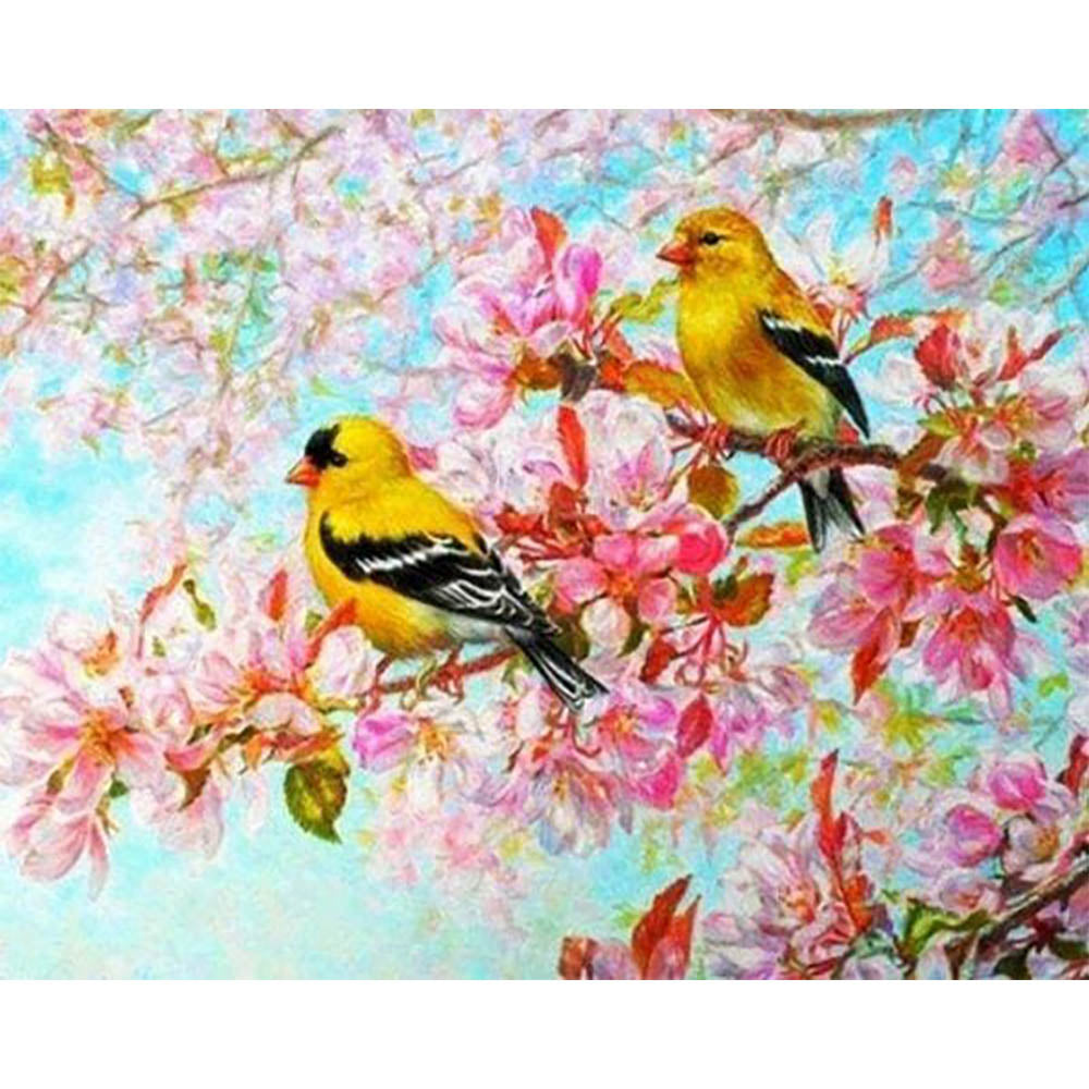 Diamond Painting - Yellow Birds