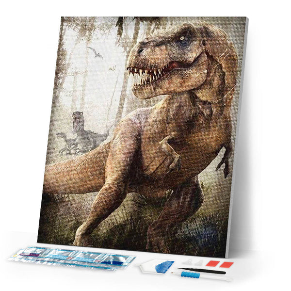 Diamond Painting | Diamond Painting - Dinosaurs Jurassic Park | animals Diamond Painting Animals dinosaurs | FiguredArt