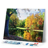 Diamond Painting | Diamond Painting - Pond View | Diamond Painting Landscapes landscapes | FiguredArt