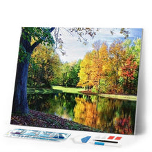 Load image into Gallery viewer, Diamond Painting | Diamond Painting - Pond View | Diamond Painting Landscapes landscapes | FiguredArt